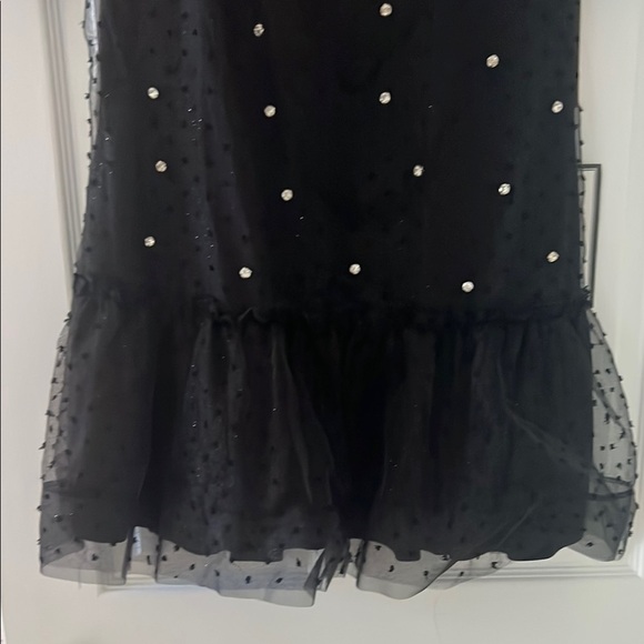 Vince Camuto Black Dress with Pearl Accents - Picture 3 of 9